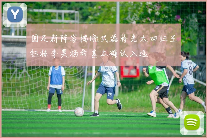 国足新阵容揭晓武磊蒋光太回归王钰栋李昊杨希基本确认入选